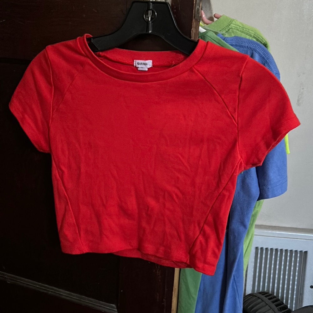 Garage Red Crop Top